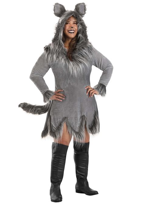 Women's Grey Wolf Costume | Werewolf Halloween Costumes
