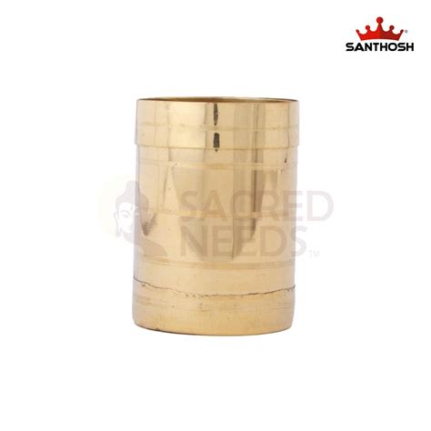 ICC Padi – 2.8 Inch Height | Traditional Brass Taper for Pooja & Templ ...