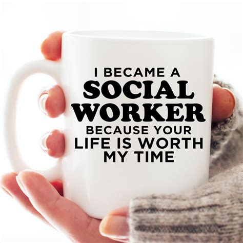 Social Worker Coffee Mug Cup, Social Worker Appreciation Gift, Custom Social Worker Gift, LCSW ...