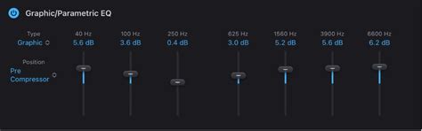Bass Amp Designer Graphic EQ in Logic Pro for iPad - Apple Support (IN)