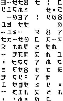 Alien Language Font 的图像结果