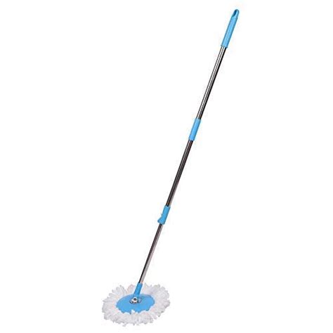 1530 Heavy Duty Microfiber Spin Mop with Plastic Bucket & Rotating Ste ...