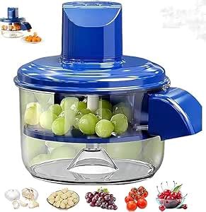 Buy Electric Food Chopper with 6 Blades, Large Capacity Glass Bowl ...