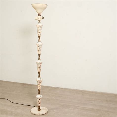 Vintage Ceramic Floor Lamp, 1940s for sale at Pamono