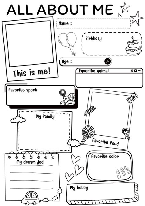 All About Me Worksheet for Kids | Fun Back-to-school Activity Sheet ...