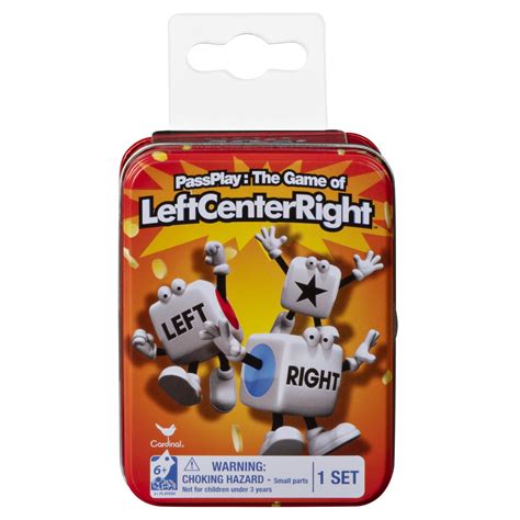 Classic Left Center Right Game in a Tin