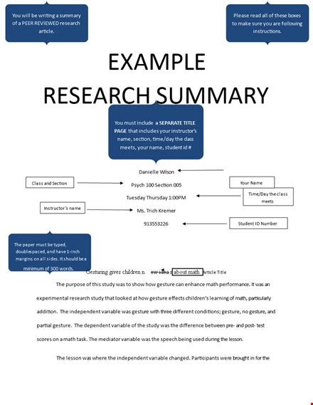 Image result for Summary Report Example