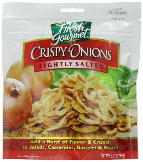 Fresh Gourmet Crispy Onions, Lightly Salted, 3.5oz (Pack of 2 ...