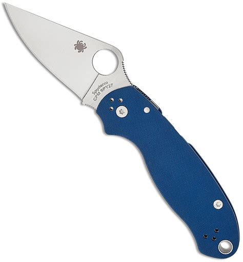 Spyderco Para 3 Cobalt Blue G-10 CPM C223GPCBL Pocket Knife — Adept Knives