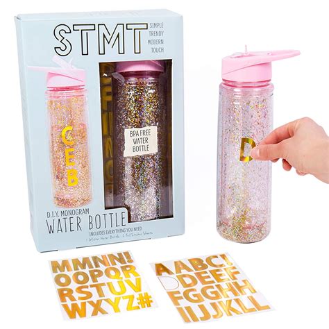 STMT DIY Monogram Water Bottle by Horizon Group USA : Amazon.in: Home ...