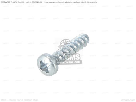 SCREW FOR PLASTIC D=4X18 for KTM - order at CMSNL