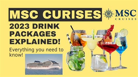 Unveiling the MSC Cruises Drink Packages - Everything You Need to Know ...