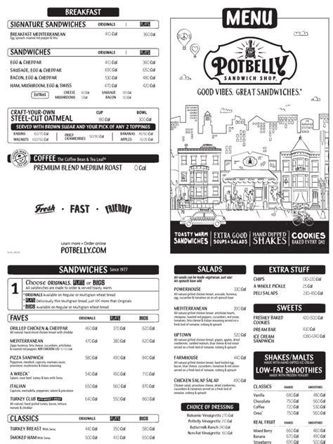 Potbelly_PDF_Menu | PDF | Salad | Bacon