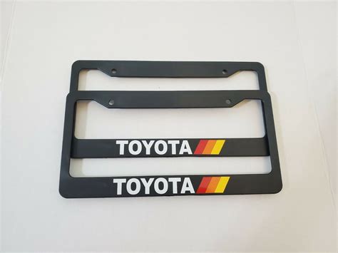 Toyota Retro Style TRD Tri Color Jdm License Plate Frames Set - Etsy