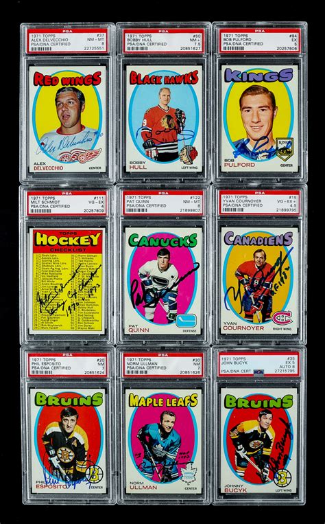 Lot Detail - 1971-72 Topps Hockey PSA-Graded & PSA/DNA Certified Signed ...