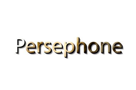 PERSEPHONE NAME 3D 15733279 PNG