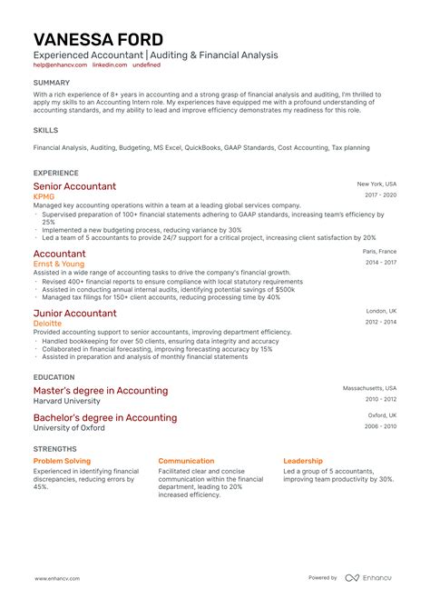 10 Accounting Intern Resume Examples & Guide for 2026