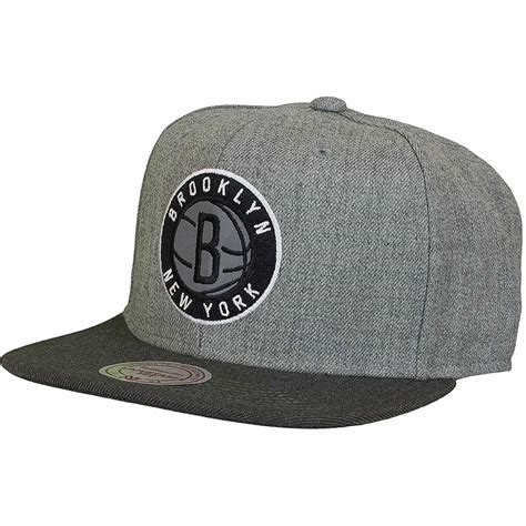Mitchell & Ness Snapback Cap Heather Reflective Brooklyn Nets grau ...