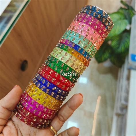 Laya kids glass kada (2 bangles) – Rosin