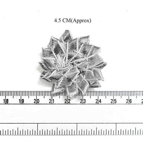 Buy Gota Flower in Silver Color at for making earrings ...