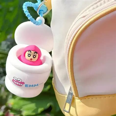 Shinichan Poop Pop-out Squishy Keychain