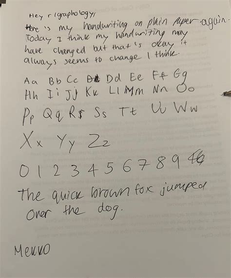 Could someone analyse my handwriting? : r/graphology