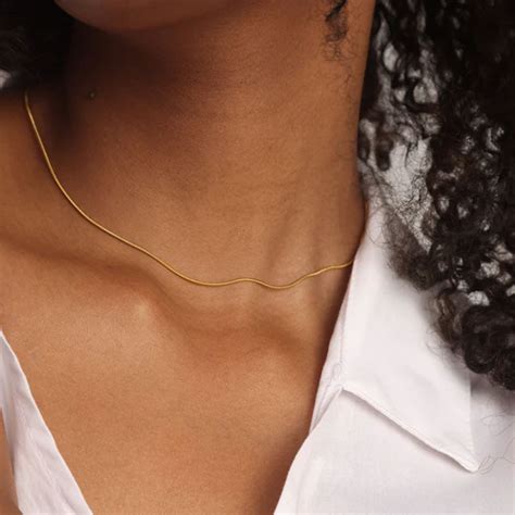 Buy Glossy Chain Necklace- 18k Gold Plated – PALMONAS