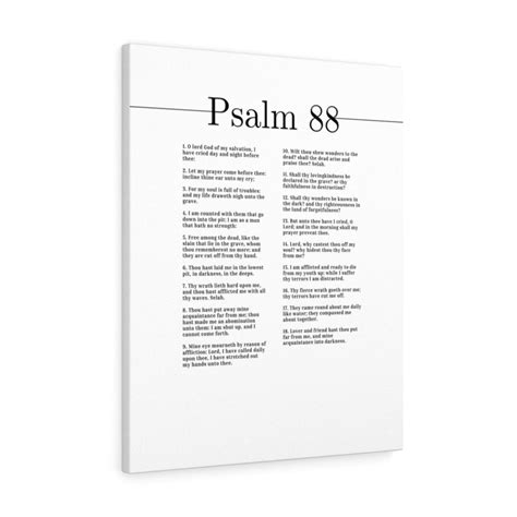 Scripture Walls Psalm 88 Walking Through Darkness White Bible Chapter ...