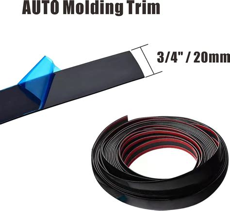 Buy Width:3/4 inch (20mm) Self Adhesive Auto Trim Molding Strip Scratch-Proof Car/Truck/RV ...