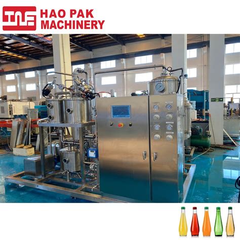 5000L/H 5000lph Gas Juice Carbonated Drink 5 Tank High Ratio Syrup CO2 ...