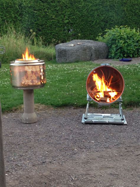 DIY Fire Pit from Washing Machine Drum