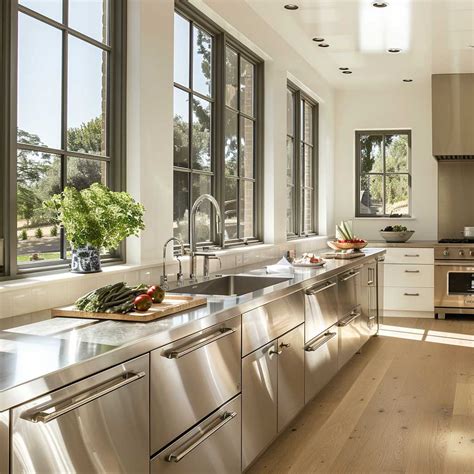 8+ Durable Stainless Steel Kitchen Countertops Ideas for a Modern ...