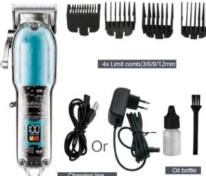 sing Professional hair clipper and trimmer lcd display rechargeable ...