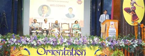 Orientation Week Concludes at PEC Chandigarh with Inspiration, Values ...