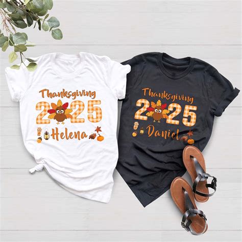 Thanksgiving Family Shirts, Turkey Matching Family Tee, Personalized ...