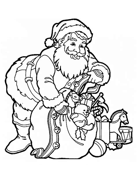 Free Coloring Pages Santa Claus - Coloring Home