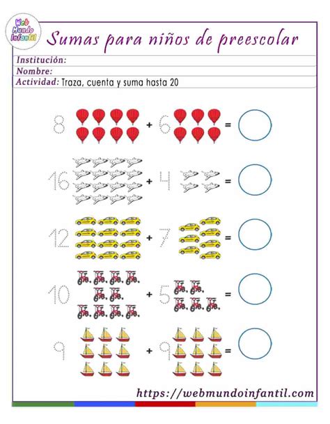Sumas Para Ninos De Tercero