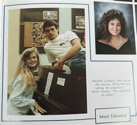 Heather Graham won “Most Talented” during her senior year in high ...