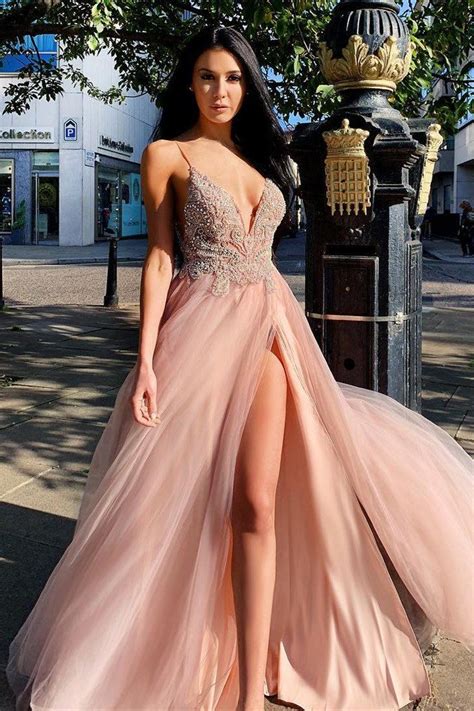 hot pink prom dress