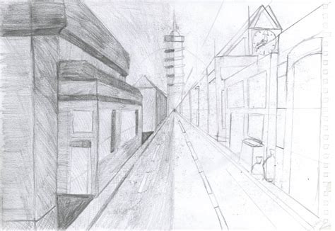 Image result for How to Draw Cityscape Using Perspective