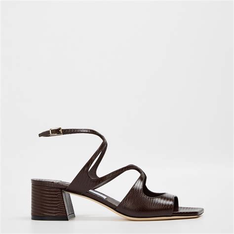 JIMMY CHOO | Azilia 45 Sandals | Women | Coffee | Flannels