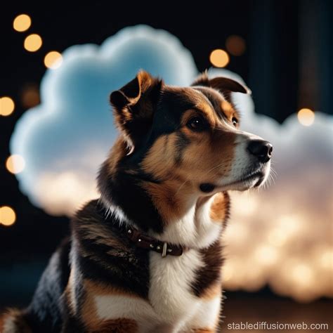 Dog-Shaped Cloud | Stable Diffusion Online