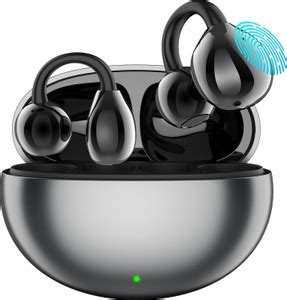 FLUXIPRO Open-Ear Wireless Earbuds 40H Playtime Dual Pairing Quad Mic ...