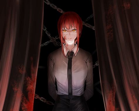 Makima Cool Chainsaw Man Art Wallpaper, HD Anime 4K Wallpapers, Images ...