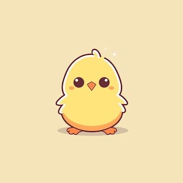 귀여운 카와이 치킨 치비 마스코트 벡터 만화 스타일 | 프리미엄 AI 생성 벡터