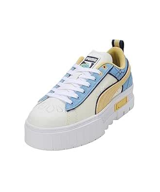 Buy PUMA , Women, Mayze The Smurfs, Warm White-Flaxen, Sneaker, 7.5UK ...