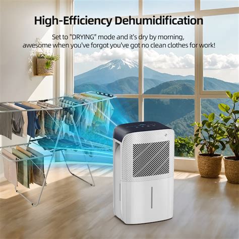 Elexnux 35 -Pint Large Room Dehumidifier For Basements , Bathrooms ...