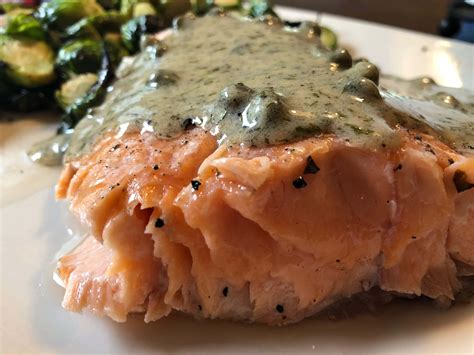 Grilled Whole Salmon and Caper Dill Sauce - Jim Cooks Food Good!