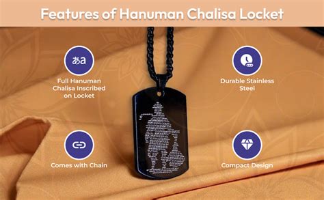 Buy ASTROMUDRA Hanuman Chalisa Locket Pendant with Chain | Lord Hanuman ...