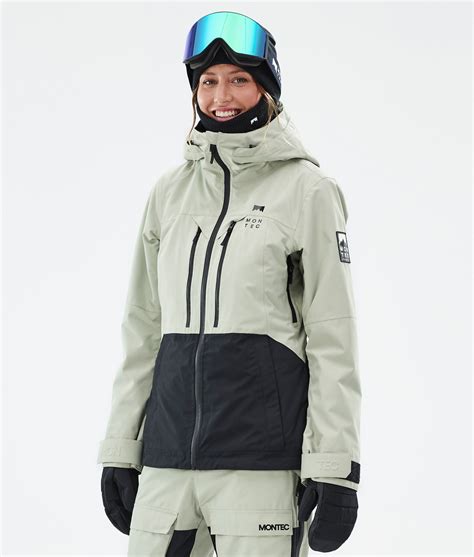 Montec Moss W Ski Jacket Women Soft Green/Black | Montecwear.com